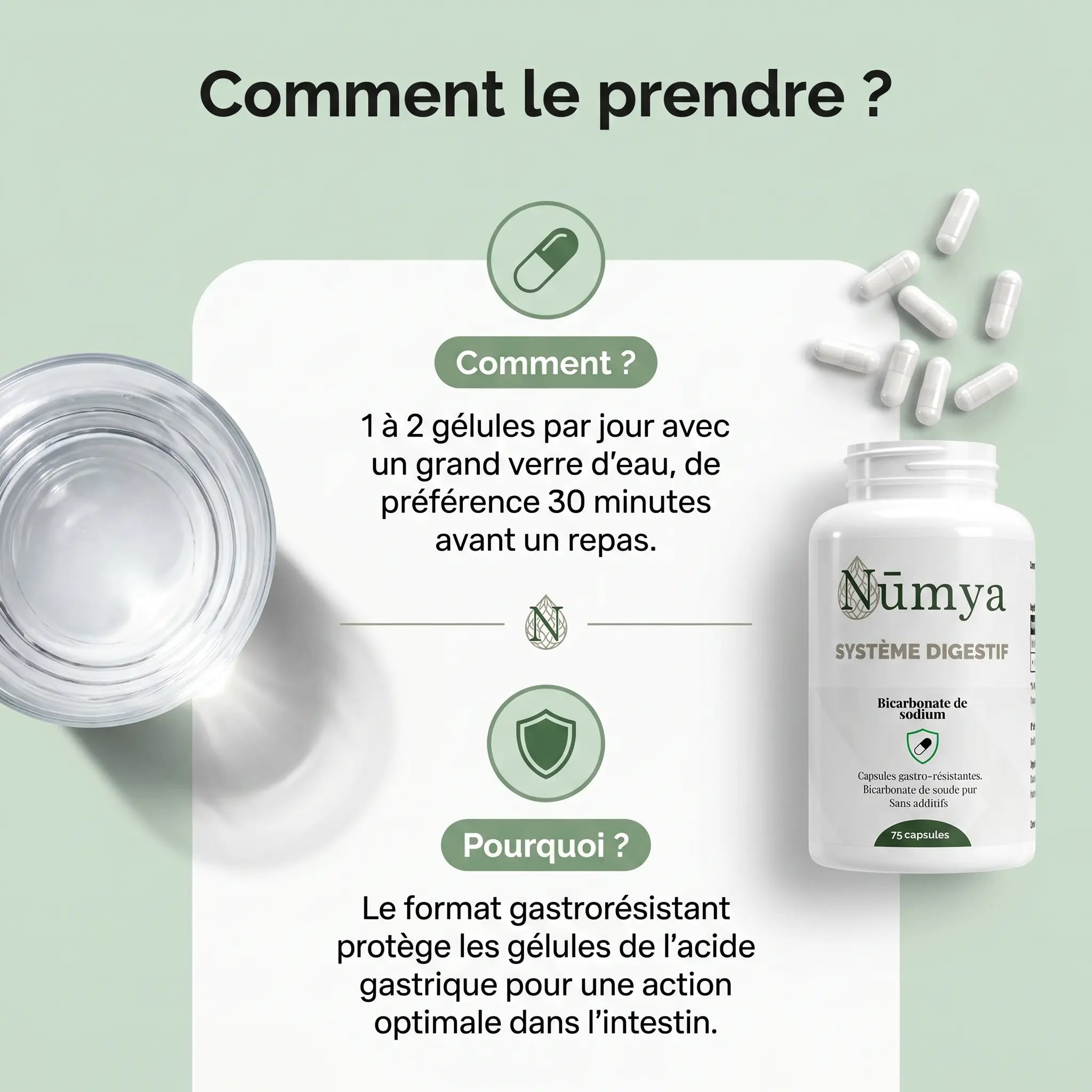 Bicarbonate de Soude Gastrorésistant - 120 gélules ChanceToBrand