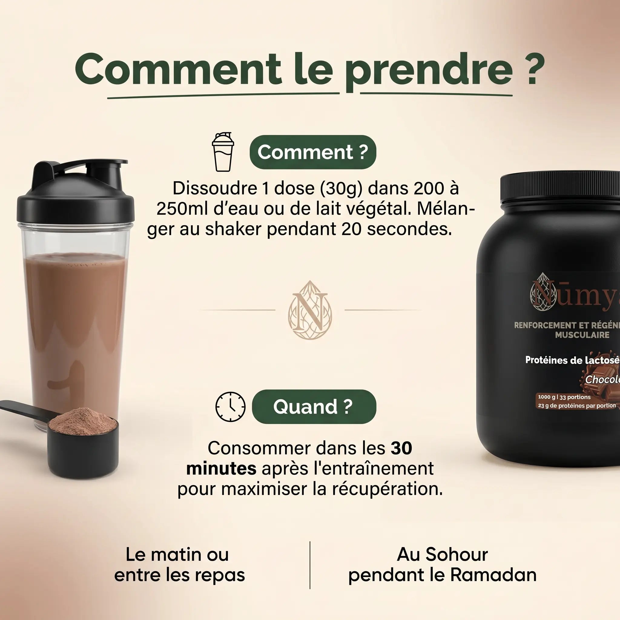 Protéines de lactosérum premium au chocolat - 1 000 g