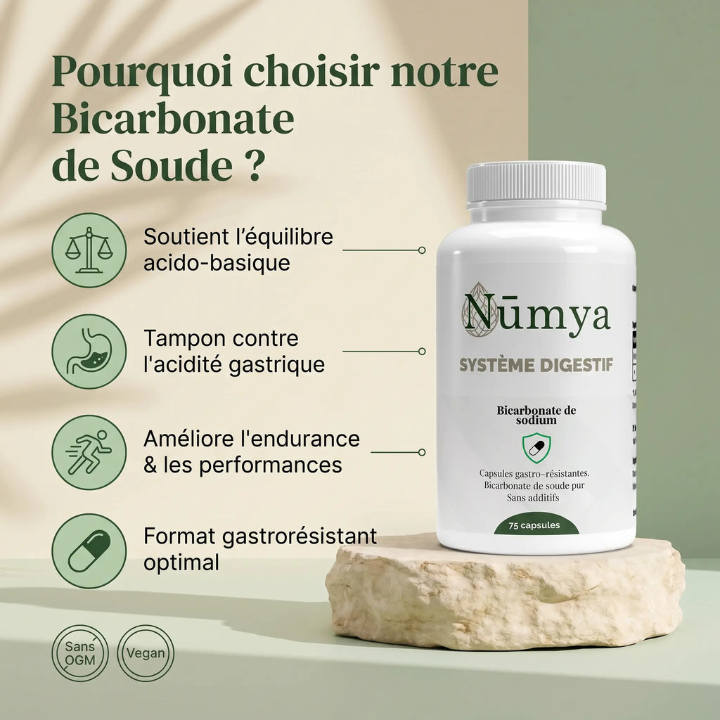 Bicarbonate de Soude Gastrorésistant - 120 gélules ChanceToBrand
