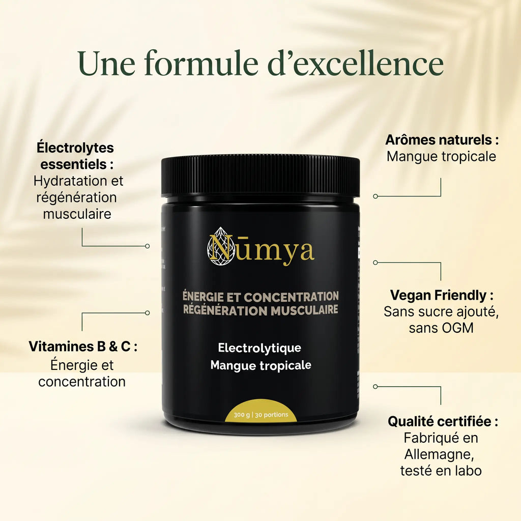 Électrolytes en Poudre Mangue Tropicale - 300 g ChanceToBrand