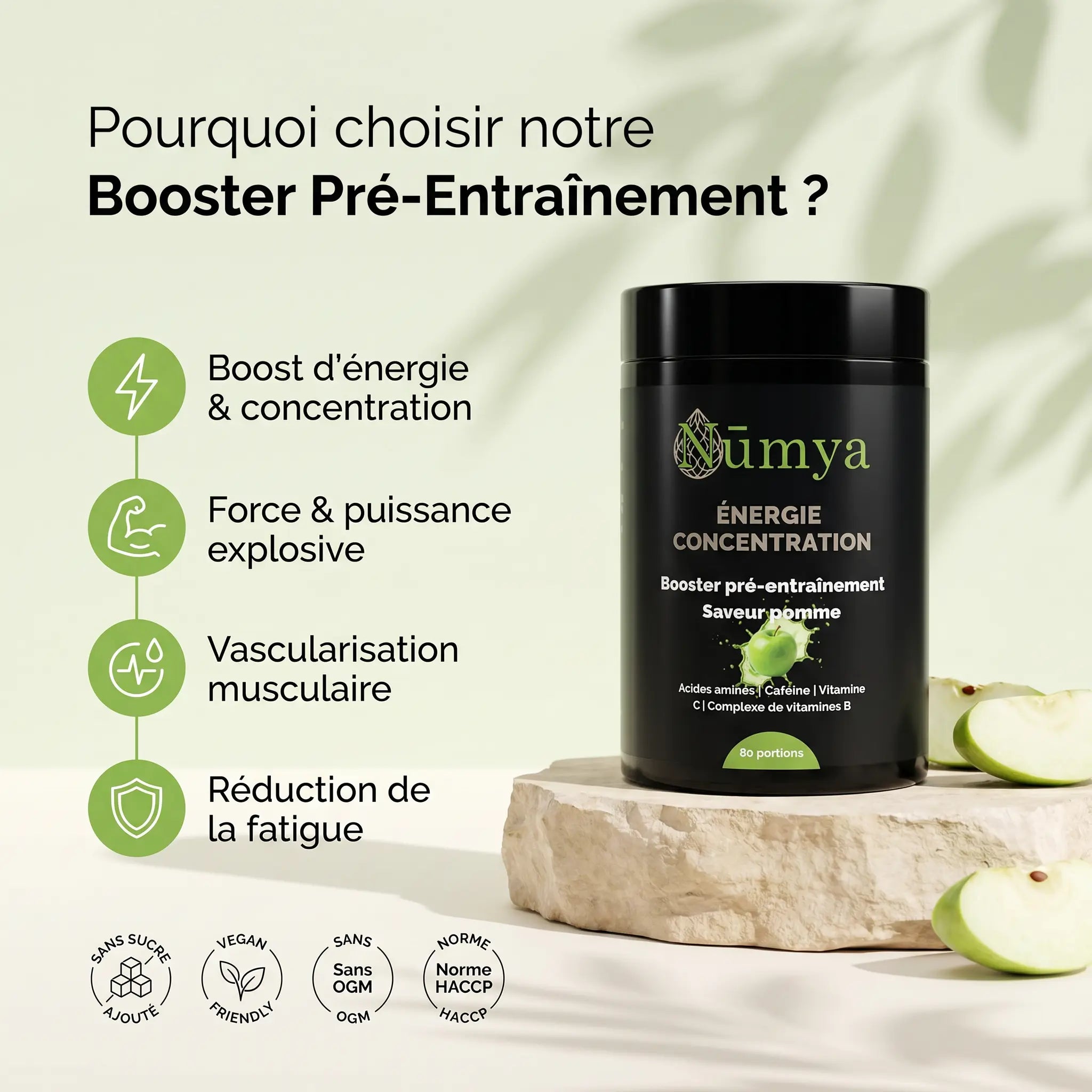 Booster Pré-Entraînement Pomme - 520 g ChanceToBrand