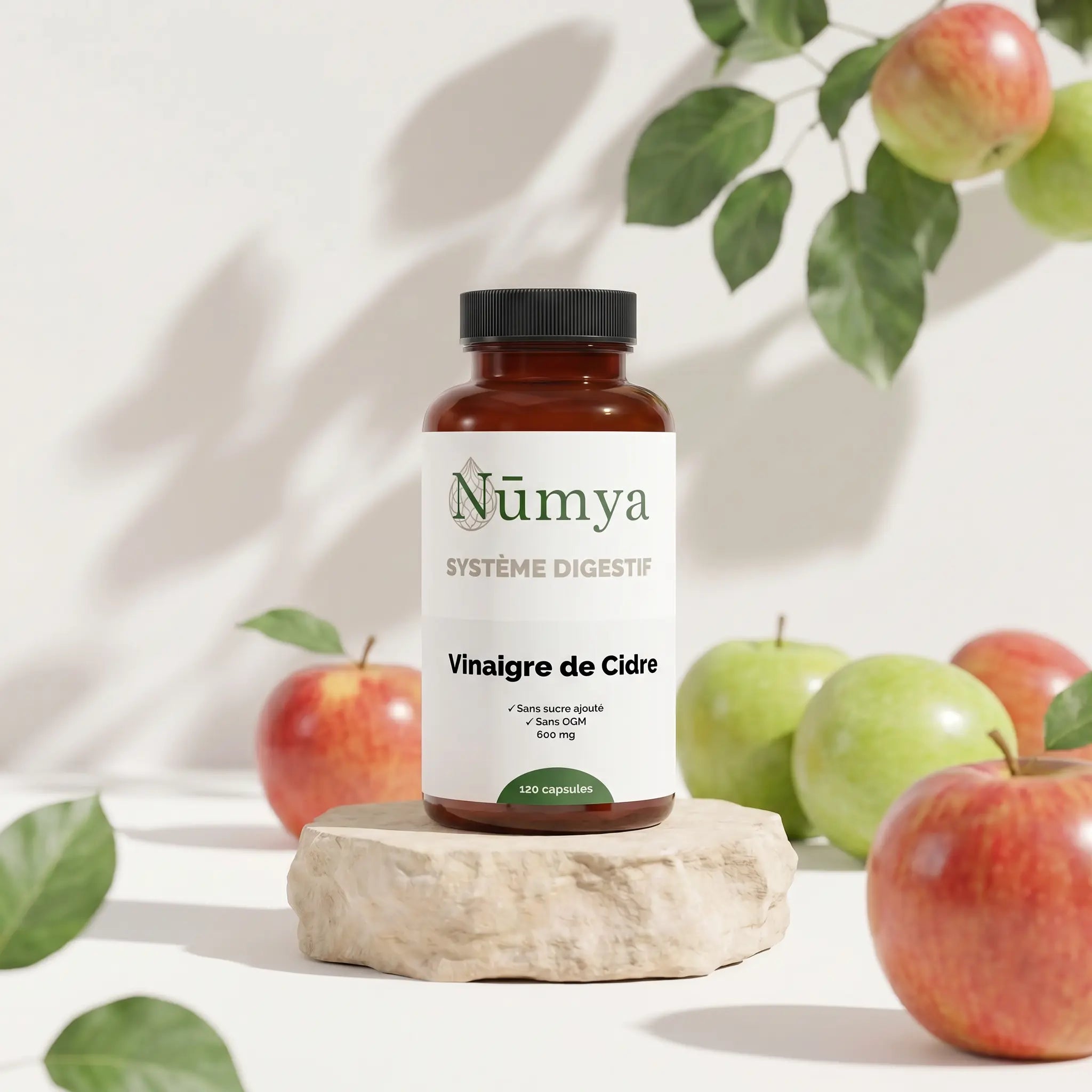 Extrait de Vinaigre de Cidre (600 mg/gélule) - 120 gélules vegan ChanceToBrand